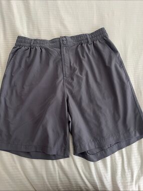 BURLEBO Men's Slate Gray Athletic Shorts